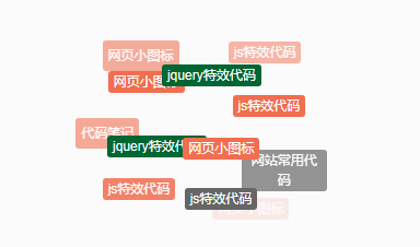 js标签云球形滚动特效代码